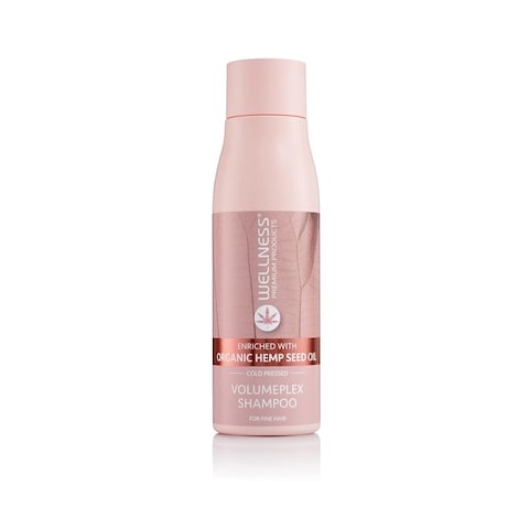 Wellness Premium Products Volumeplex Volumizing Shampoo for Fine Thin Hair  Hyaluronic Acid &amp; Organic Hemp Seed Oil   Volume-Boosting, Nourishing Formula   Plant-Based Therapy, Color Safe, 500ml