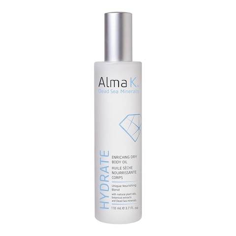 Alma K Enriching Dry Body Oil - Vitamin E Oil for Skin - Body Oil After Shower - With Avocado, Olive, Argan Oils - White Tea and Neroli Scent - 3.7 oz