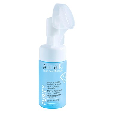 Alma K Pore Cleansing Foaming Mousse - Gentle Face Cleanser for Women - Hydrating Facial Cleanser with Salicylic Acid - Face Wash for Women - 3.7 Fl oz