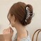 1Pcs Sliver Fish Bone Hair Clips Large Metal Fishbone Hair Claw Clips Fashion Geometry Hair Clamps Crabs for Women Thick and Thin Tortoise Strong Hold Hair Styling Hair Accessories