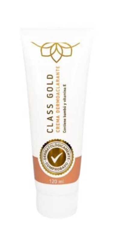Dermoaclarante Crema Tama&ntilde;o Grande Class Gold Cosmetics Body Cream,Natural Skin Cream with Vitamin E 120 ml,4.05 Fl Oz (Pack of 1)