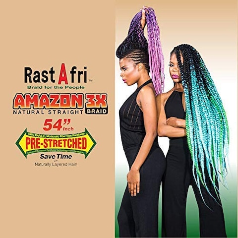 RastAfri Amazon 3X Braid 54&quot; Pre-stretched [2 PACK] (BT6/30)
