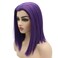 Iwona Short Straight Bob Purple Synthetic Hair Costume Party Wig Heat Resistant 10 Inch