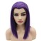 Iwona Short Straight Bob Purple Synthetic Hair Costume Party Wig Heat Resistant 10 Inch