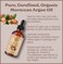 Natural Born Oils Moroccan Argan Oil, 16oz, Organic, Cold-Pressed, Vitamin E &amp; Antioxidants, Deep Skin Hydration, Hair Strengthener
