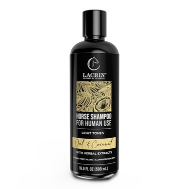 Oat and Coconut Horse Shampoo for Human Use &ndash; As Seen on Shark Tank &ndash; Gentle, Hydrating, Paraben-Free, Sensitive Scalp Shampoo for Hair Growth &amp; Strengthening, 16.9 Fl Oz, 1-Pack