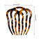 French Twist Hair Side Comb Hollow Out Wavy 7 Teeth Acetate Tortoise Hairpin Hair Pins For Buns Blonde, dark tortoiseshell