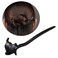 Antique Cat Hairpin Chinese Style Hair Stick Wood Hair Pin Sticks for Taking Photo Hair Styling Accessories Headwear, Black