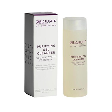 Alchimie Forever Purifying Gel Cleanser antioxidant-rich Facial Cleanser With Anti-Aging Benefits - Natural Ingredients, Perfectly Clean, Radiant, &amp; Healthier-looking Skin 6.6oz