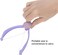 Facial Hair Threading Removal, Purple Facial Epilator Threading Hair Removal Epilator ABS Comfortable for Women(Blister Pack)