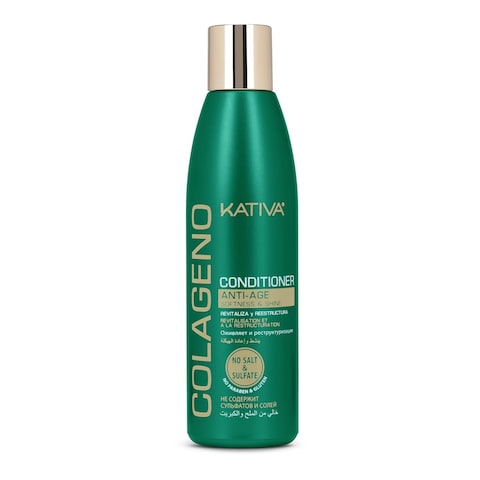 Kativa Collagen Conditioner, 8.45 Fl Oz - Revitalizes and Restructures Hair, for Weakened, Aging, and Damaged Hair, Salt Free, Sulfate Free, Gluten Free, Paraben Free