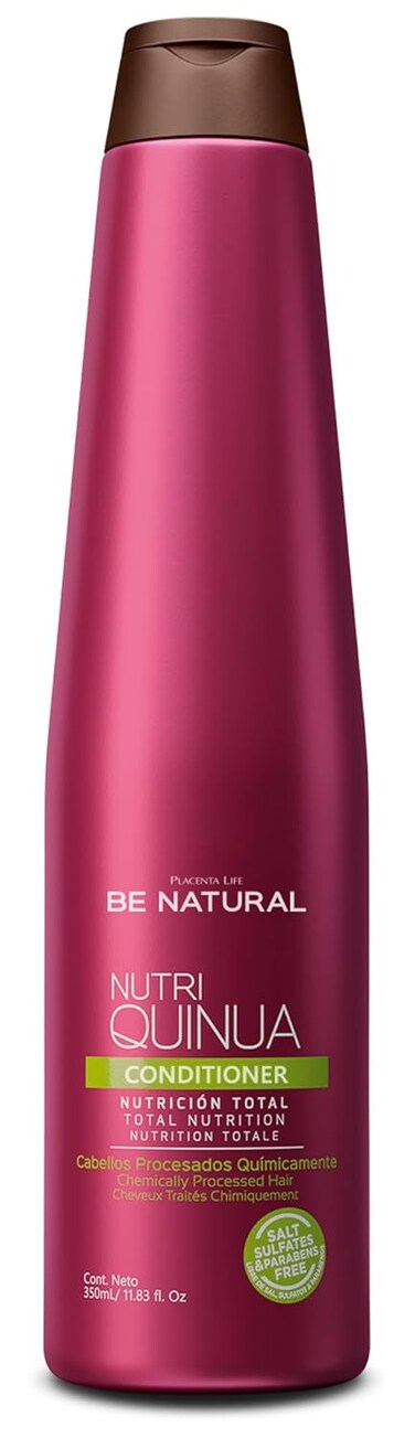PLACENTA LIFE BE NATURAL Nutri Quinua Conditioner with Quinoa Extract - Total Nutrition for Chemically Processed Hair- (11.83 fl.Oz)