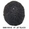 Afro Toupee For Black Men Hair Units PU Injection Black Men Toupees Brazilian Kinky Curly Hair Replacement Unit For African American Men Hairpieces 8X10 6MM Afro Wave #1 Jet Black