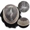 Mens Hairpieces Black Human Hair Fine Mono Toupee Durable Poly Skin Around Hair Systems Replacements Natural Monofilament Mens Wig (#1 Jet Black 110% density, 7X10)