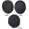 Man Weave Hair Unit Black Men Brazilian Human Hair Unit for American African Black Men Injection Full Poly Skin Curly HairPieces #1B Off Black, 6mm-wave