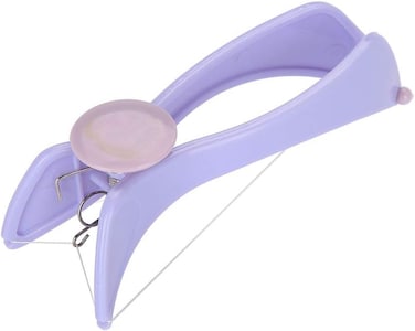 Facial Hair Threading Removal, Purple Facial Epilator Threading Hair Removal Epilator ABS Comfortable for Women(Glasses boxed)
