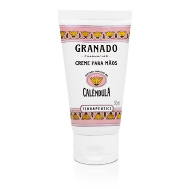 Granado - Linha Terrapeutics - Creme para Maos Calendula 50 Ml - (Terrapeutics Collection - Pot Marigold Hands Cream 1.69 Fl Oz)