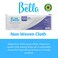 Depil Bella Non-Woven Cloth Waxing Strips   100% Natural Fiber   For Hair Removal at Home and Professional Use (100 Strips)