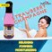 Hot Flowers Bubble Bath Scented &ndash; Women and Men Bath Foam Products &ndash; Relaxing, Foaming, and Moisturizing Adult Soak &ndash; Special Small Champagne-Shaped Pet Bottle