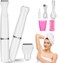 Women's Electric Facial Shavers,Ladies 4 in 1 Dry/Wet Personal Groomer for Arms,Legs,Face,Eyebrow,Nose USB Rechargeable Waterproof Womens Razors Set White