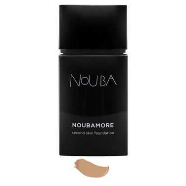 Noubamore Second Skin Foundation by Nouba - Long Lasting Coverage With Jojoba Extract Luminous Makeup Light Texture - Nude Skin Effect - Smoothes &amp; Nourishes, Blends Perfectly (Color 87)