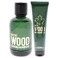 Dsquared2 Green Wood Men 3.4oz EDT Spray, 5.0oz Bath and Shower Gel 2 Pc Gift Set