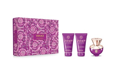 Versace Dylan Purple for Women - 3 Pc Gift Set 1.7oz EDP Spray, 1.7oz Body Lotion, 1.7oz Shower Gel