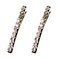 2 Pcs Shiny Rhinestone Diamond Hair Barrette Clip Duckbill Alligator Clip Hair Accessories for Women Girls (White)