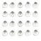 20 Pcs Spiral Hair Pins Swirl Hair Twists Coils Hair Clips Wedding Bridal Shiny Rhinestone Crystal Metal Spiral Twist Hairpins Hair Accessories (White)