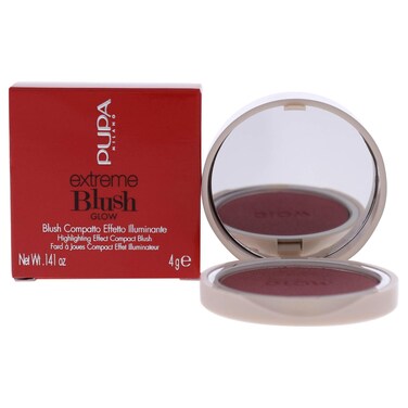 PUPA Milano Extreme Blush Glow - Lightweight - Gives A Full And Extremely Radiant Effect - Perfect Combination Of Blush And Highlighter - Suitable For All Skin Types - 200 Raspberry Pink - 0.141 Oz
