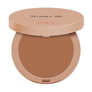 Pupa Milano Wonder Me Bronzer - Matte Bronzer Powder Reduces Pores and Imperfections - Sweat Resistant - Talc Free - 004 Dark Warm - 0.264 oz