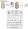 Nail Stamping Plate Fashion Party Letters Words Dots Drop Theme Multi-Pattern Stamp Print Image Stamp Template Nail Art for Nail Design By Rolabling