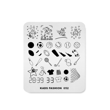 Nail Stamping Plate Fashion Sport Football Soccer Baseball Hockey Theme Multi-Pattern Stamp Print Image Stamp Template Nail Art for Nail Design