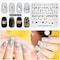 Nail Stamping Plate Fashion Geometry Words Letters Stars Patterns Theme Multi-Pattern Stamp Print Image Stamp Template Nail Art for Nail Design