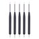 5pcs Nail Art Dotting Tools Pen Dual Head UV Gel Carving Pen Nail Silicone Brushes Set Pottery Clay Sculpting Tools Modeling Painting Drawing Tool DIY Art Craft (Black)