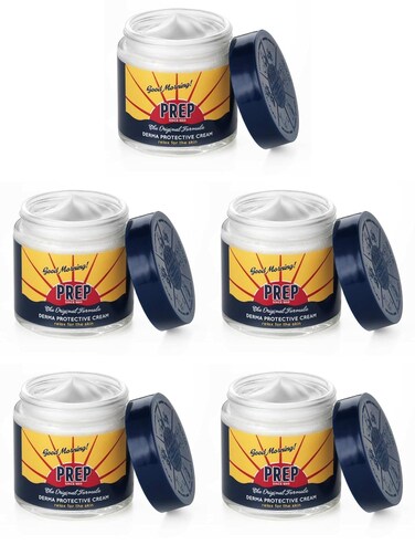 PREP: Derma Protective Cream, Paraben Free 2.53 Fluid Ounce (75ml) Jar (Pack of 5) [ Italian Import ]