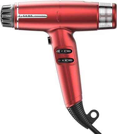 IQ LITE   IQ Perfetto   Hair Dryer by GaMa Italy  110,000 RPM Brushless Motor   Turbo Venturi Technology   Oxy-Active Technology (Red)