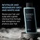 M&auml;nniskan Black Toning Shampoo, 250ml - Revitalizing Shampoo for Grey and White Hair with Black Carbon and Blackberry Vinegar
