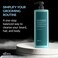 M&auml;nniskan 3 in 1 Tonifying Shampoo &amp; Shower Gel, 1000ml - Cleanse Hair, Beard, and Body with Zeolite and Red Sandalwood