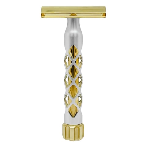 The Goodfellas&#39; Smile, THE VALYNOR Double Edge Safety Razor - CNC Machined Brass and Aluminum - Delivers a close and comfortable Shave - Made by Hand in Italy