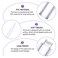 AMORIX 50 Pack Diamond Lip Gloss Tubes with Wand 5ml Empty Rhinestone Lip Gloss Containers Lipgloss Bottles Crystal Lip Gloss Supplies Kit + 3pcs Syringes + Labels for DIY Base