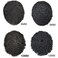 Afro Curl Toupee for Black Men Full Poly African American Human Hair Systems 10X8 All Injected PU Skin Hairpiece Replacement Kinky Curly Mens Wigs (Afro Wavy 6mm, 1# Jet Black)