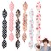 Ruihfas 6Pcs Magic Rabbit Ear Sponge Foam Donut Holder Twist Hair Styling Curl Bun Maker Hairstyle Must-haves Tool