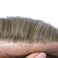 Super Thin Skin Mens Toupee 0.03mm Ultra Thin Skin Hair System For Men Human Hair Black Brown Blonde Gray V-looped Hairpiece(8''x10'' 100%Light Density, 730# Very Light Brown With 30% Gray)