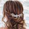 JONKY Bride Wedding Crystal Hair Vine Bridal Hair Piece Silver Rhinestone Headbands Bride Hair Accessories for Women and Girls