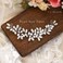 JONKY Pearl Bride Hair Vine Silver Rhinestone Hair Piece Crystal Wedding Headpieces Bridal Hair Accessories for Women