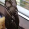 Headband 5 Strands Synthetic Hair Plaited Headband Braid Braided With Teeth Hair Band Beauty accessory Stretch Braid Headbands Hairpiece for Women (Dark brown-Style 2)