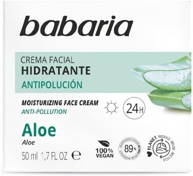 Babaria Natural Aloe Vera 24hr Moisturising Face Cream 50ml