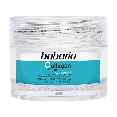 Babaria Collagen Vegan Face Cream - Anti Aging Face Cream - Moisturizer Face Cream - Plants Based Face Moisturizer for Skin Rejuvenation - 1.7 oz