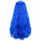 STYLER Long Blue Synthetic Wig with Bangs - Natural Long Wavy Cosplay Wigs for Women Halloween Christmas 30" (Blue)